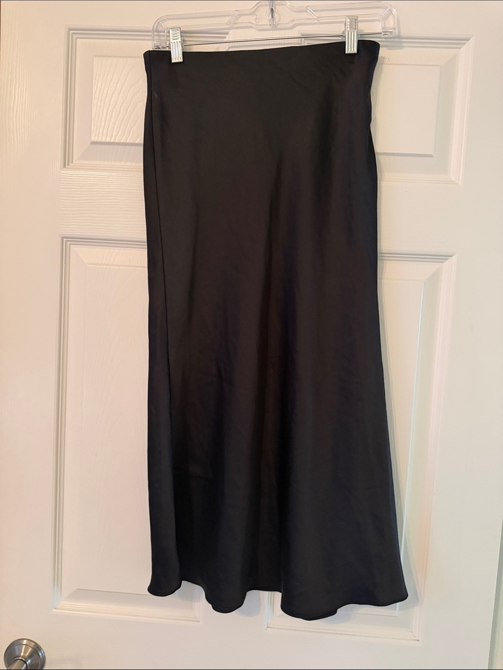 e.ssue Black Maxi Slip Skirt